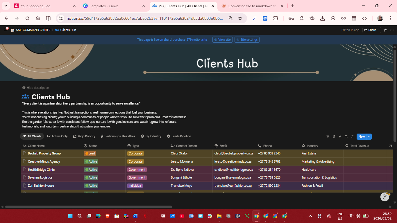 SME Command Center screenshot 6